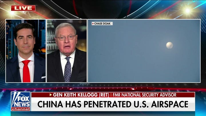 General Keith Kellogg: Biden's the commander-in-chief and he should have shot Chinese balloon down