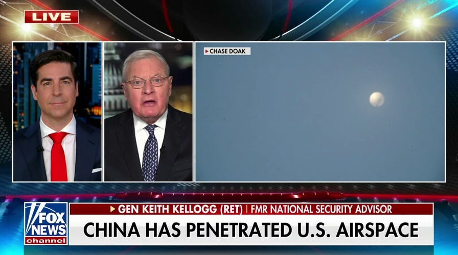 General Keith Kellogg: Biden's the commander-in-chief and he should have shot Chinese balloon down
