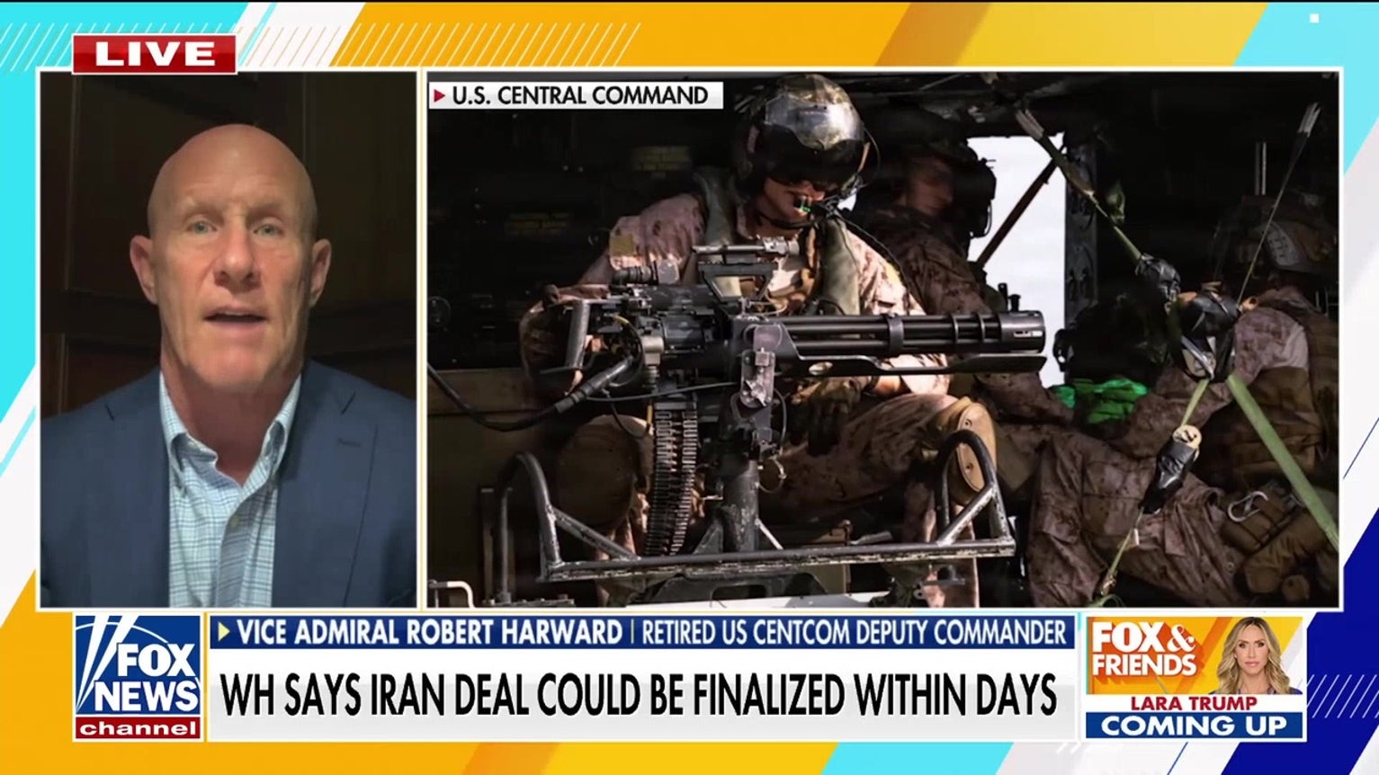 Vice Admiral Robert Harward praises strategy driving Iran to the table: 'They need to survive'