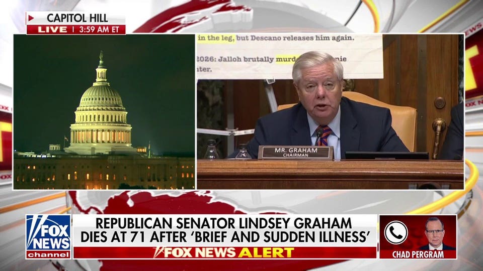 Longtime South Carolina Sen Lindsey Graham dies after 'brief and sudden illness'