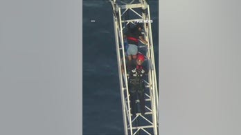 Roller coaster riders rescued after ride STALLS 100 feet above ground