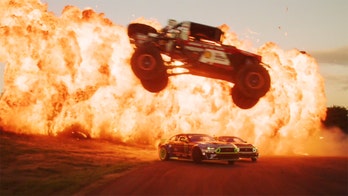 Driving team pulls off explosive stunt