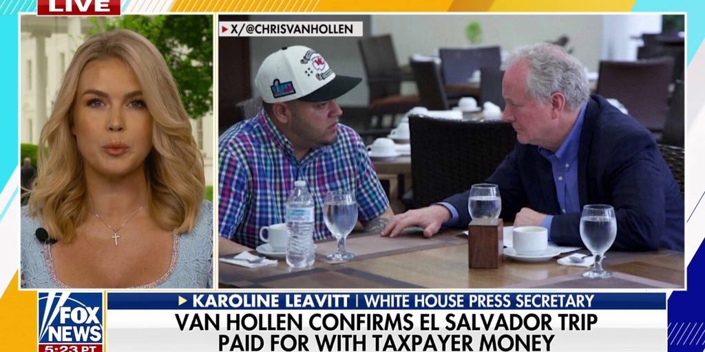 Leavitt rips Sen. Van Hollen for El Salvador trip: 'Shame' on the Democrats