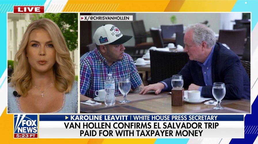Leavitt rips Sen. Van Hollen for El Salvador trip: 'Shame' on the Democrats