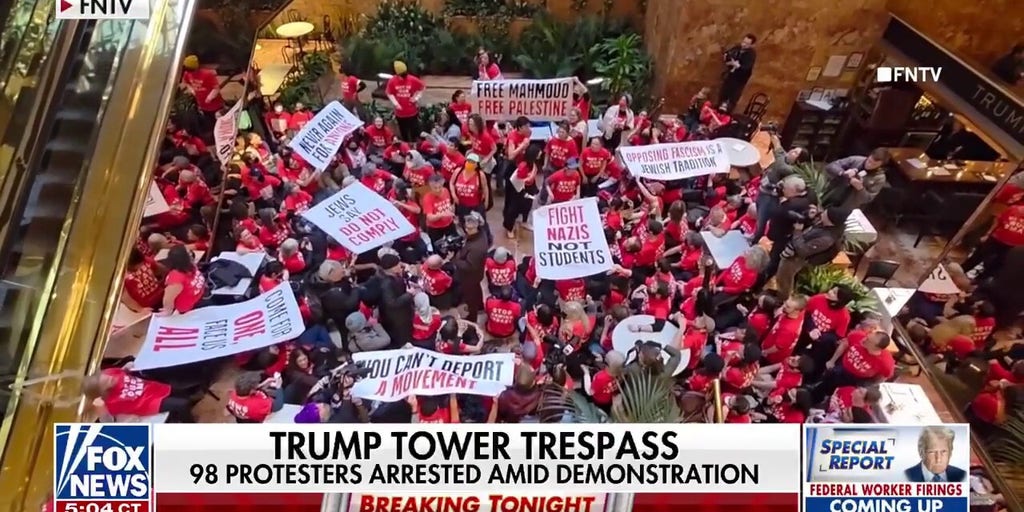 Protesters gather at Trump Tower to show solidarity with detained anti-Israel activist