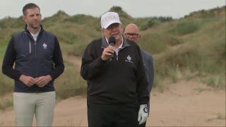 Trump touts foreign policy wins during Scotland golf course visit: 'Stopped about five wars'