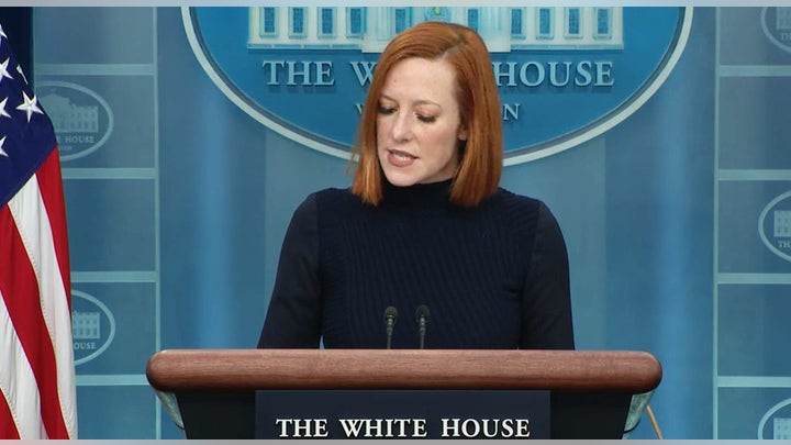 Press secretary Jen Psaki holds daily briefing
