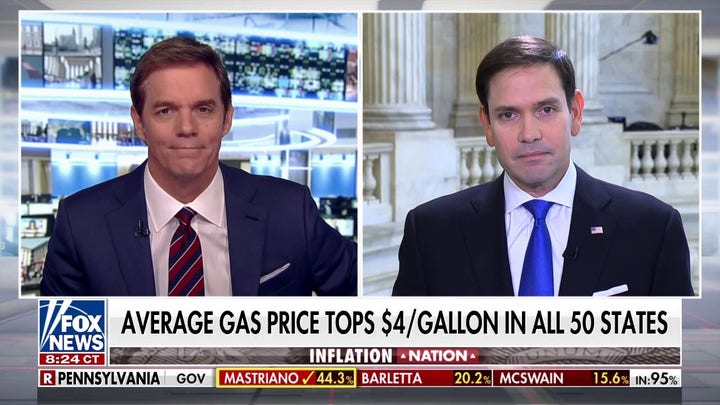 Sen. Rubio sounds off on surging gas prices: Democrats 'want this'