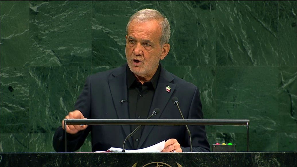 Iranian President Masoud Pezeshkian to UNGA: 'Iran can never be made to surrender'