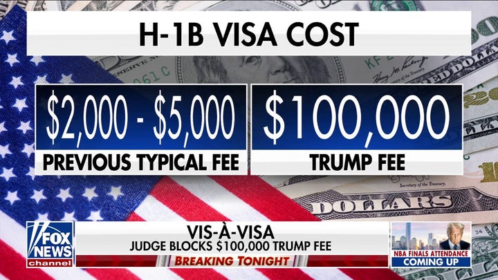 Federal judge blocks Trump's H-1B visa fee