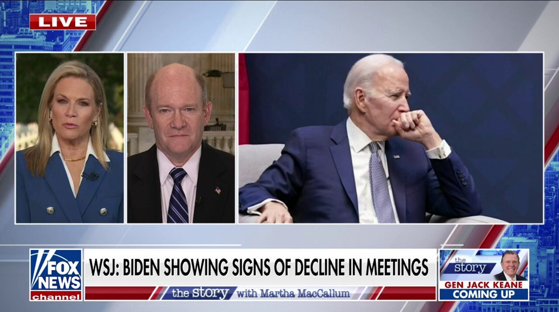 Biden's Ally Coons Defends President's Sharpness Despite Age Concerns