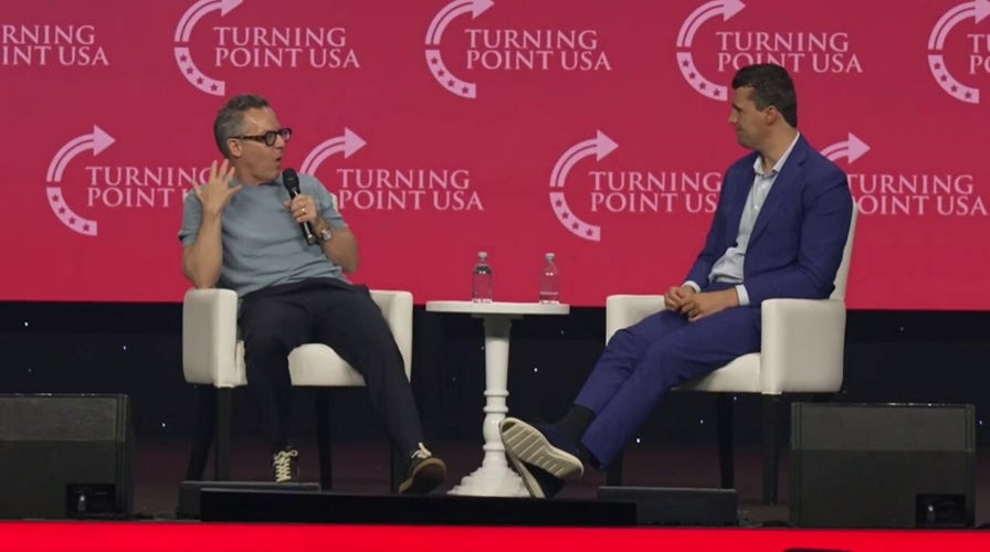 Gutfeld shares he 'would have been a lousy dad' in his younger years to TPUSA crowd