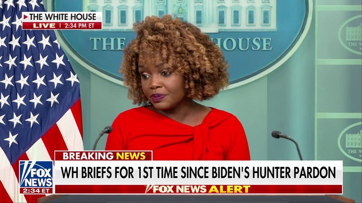 Karine Jean-Pierre aborda el indulto a Hunter Biden