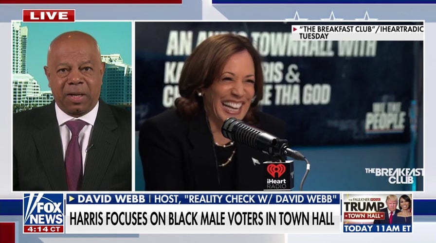 Kamala Harris tries to gain ground with Black males in town hall ahead of Election Day