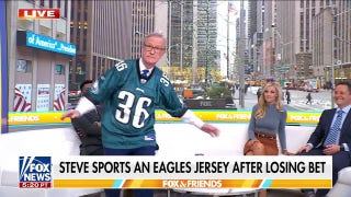 Steve Doocy wears Eagles jersey after losing bet to Jesse Watters - Fox News