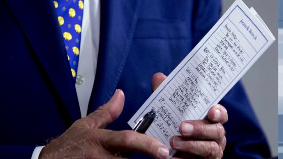 Biden S Notes Suggest Kamala Harris May Be His Chosen Running Mate Reports Fox News