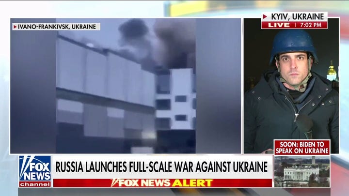 Russian jets launch air assault on Ukraine airport