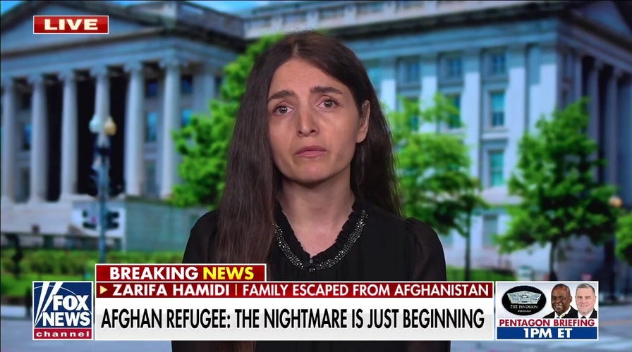 Afghan refugee who fled with her family calls on Biden to ‘make sure’ the Taliban maintain women’s rights