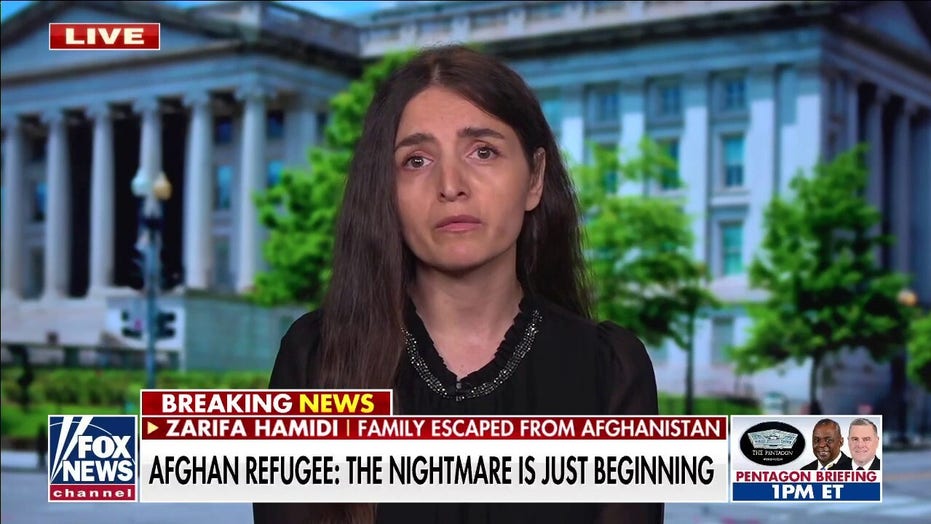 Afghan refugee who fled with her family calls on Biden to ‘make sure’ the Taliban maintain women’s rights