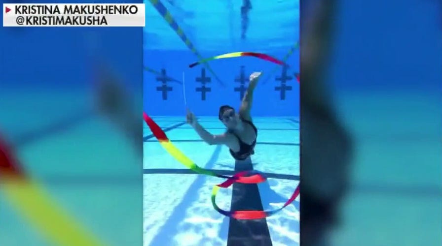 Woman doing underwater gymnastics goes viral