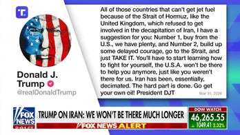 Trump urges countries reliant on Iranian oil to ‘take it’ from Strait of Hormuz