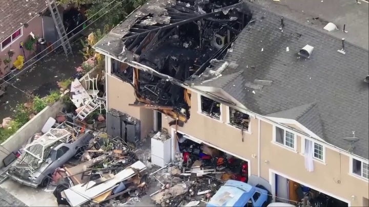 Los Angeles County apartment building heavily damaged by explosion, fire