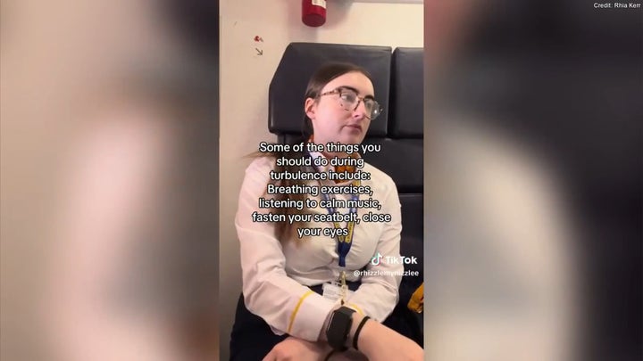 Flight attendant shares turbulence tips for nervous flyers