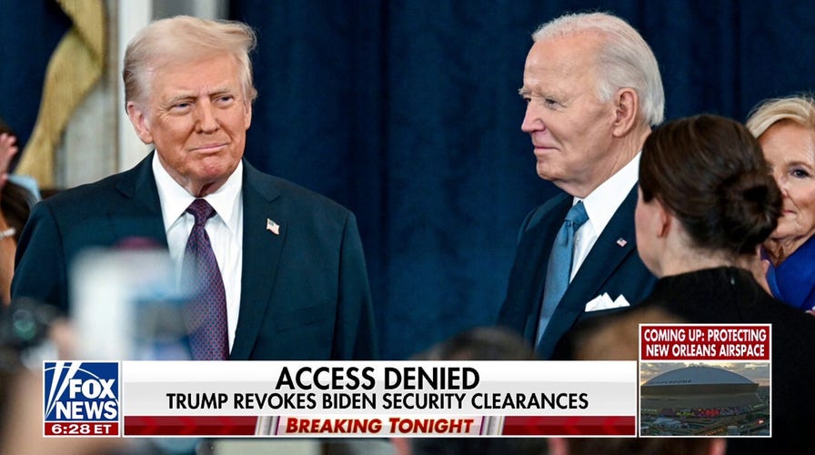 Trump revokes Biden security clearance