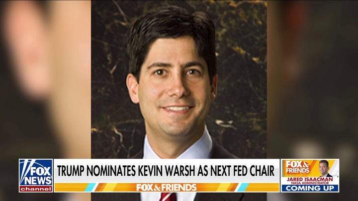 Trump nominates Kevin Warsh as next Federal Reserve chair