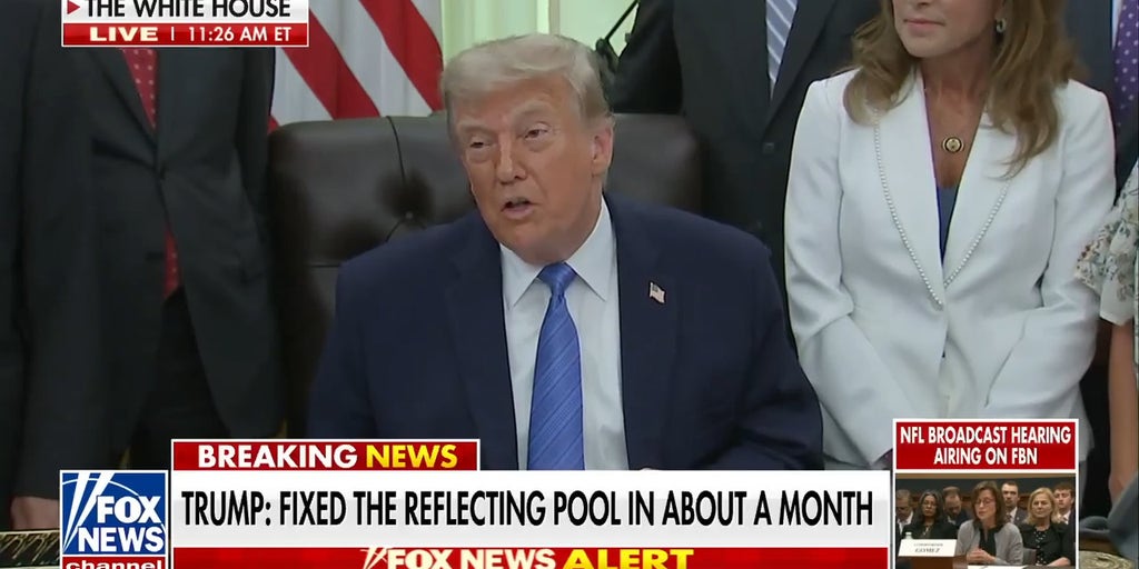 Trump reveals massive cost savings on Reflecting Pool renovation