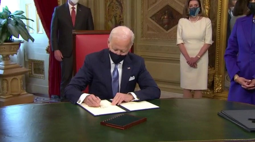 Biden begins to reverse 'America First' agenda with executive orders
