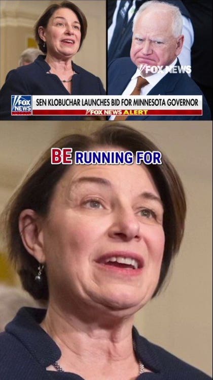 BREAKING: Klobuchar announces run for Minnesota governor