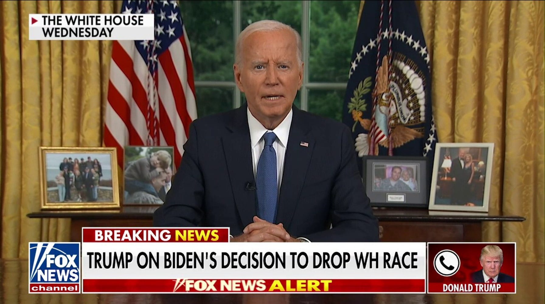 Trump Denounces Biden's Oval Office Address: 