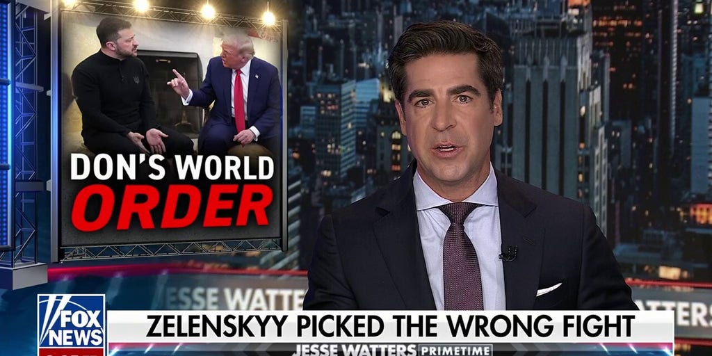 This was a diplomatic catastrophe for Zelenskyy, Jesse Watters says