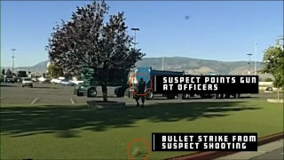 GRAPHIC VIDEO WARNING: Nevada suspect opens fire on police near casino