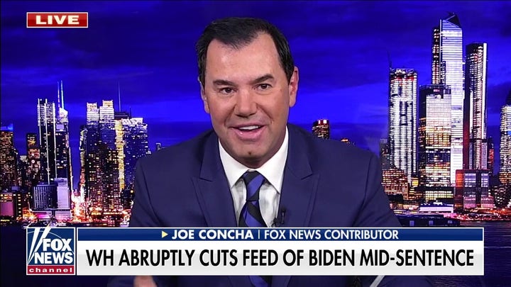 Joe Concha on White House cutting Biden's live feed: 'Appears intentional,' 'looks weak'