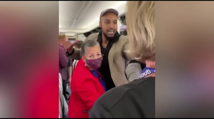 Man confronts passenger after fight on plane: 'Don't play with my family'