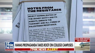 Hamas propaganda found at anti-Israel university encampments - Fox News