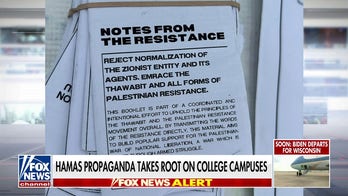Hamas propaganda found at anti-Israel university encampments
