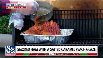 McLemores cook smoked ham with salted caramel peach glaze 