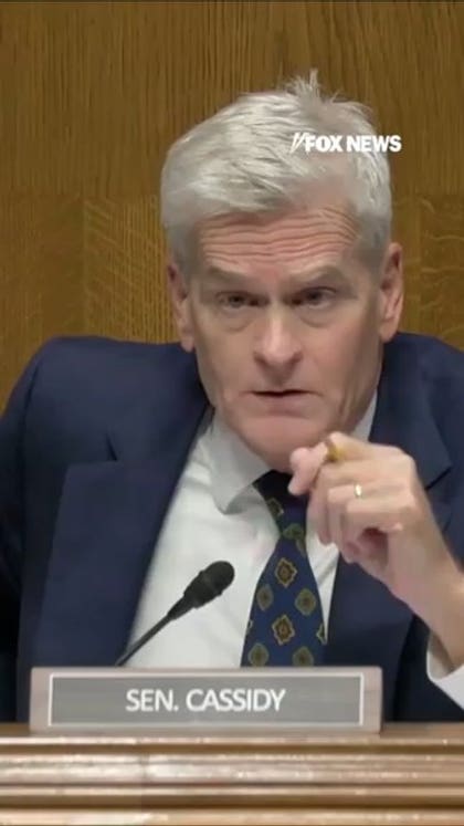 Dr Nicole Saphier SHUTS DOWN Bill Cassidy during confirmation hearing