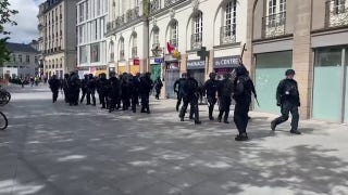 Video shows clashes between protesters and French police during May Day Protests in Nantes - Fox News