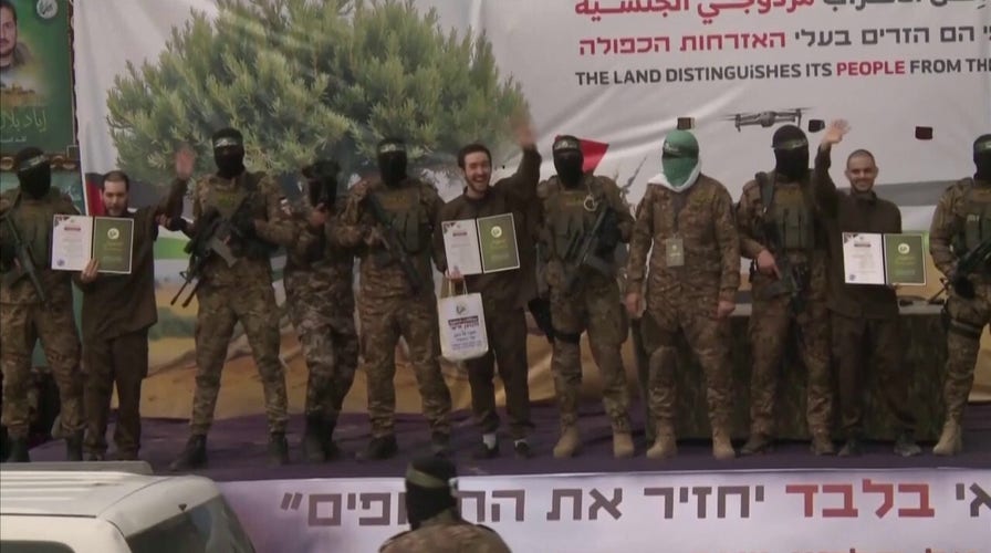 Gazans cheer, blast music as Hamas conducts sick parade of hostages
