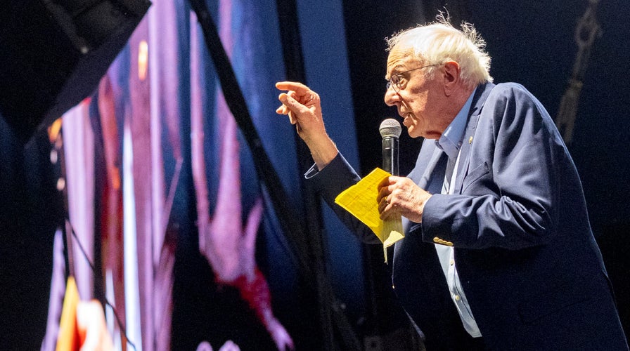  Sen Sanders delivers remarks astatine  Billionaire Tax Campaign lawsuit   successful  Los Angeles