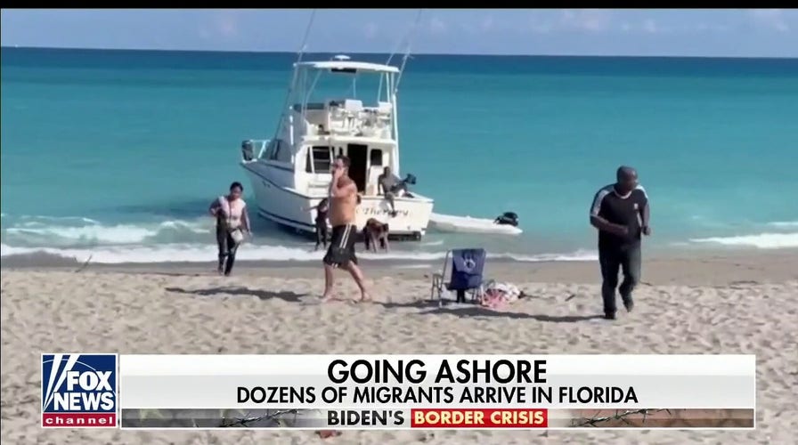 Dozens of migrants fleeing home arrive in Florida as border crisis continues 