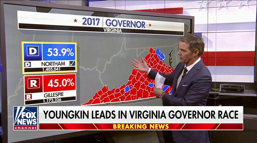 Glenn Youngkin holds lead in Virginia governor race