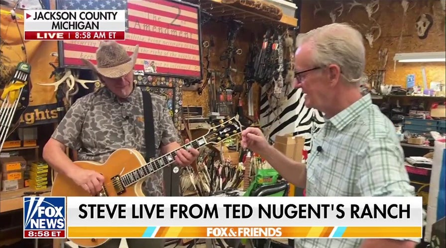 Ted Nugent chats with Steve Doocy about hunting, sobriety and music