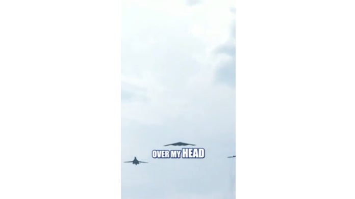 US Air Force strategic bombers soar over DC for Independence Day flyover