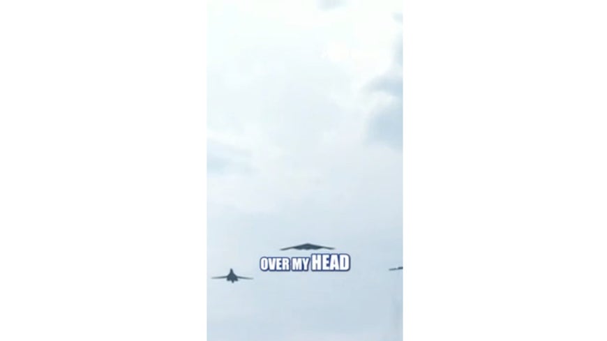 US Air Force strategic bombers soar over DC for Independence Day flyover