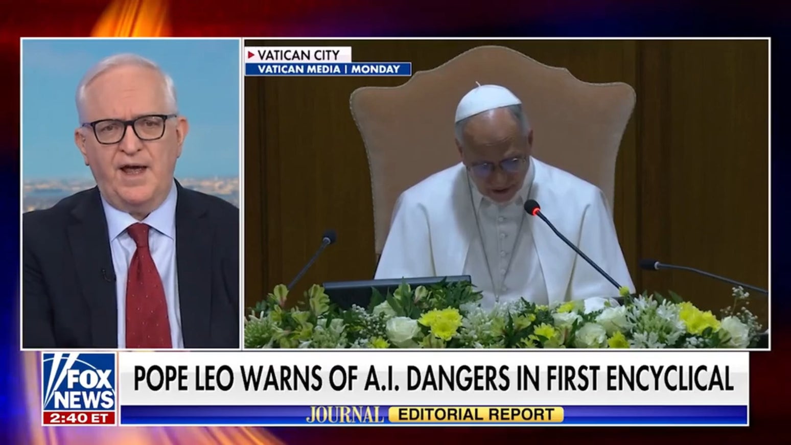 Pope Leo warns of A.I. dangers in first encyclical